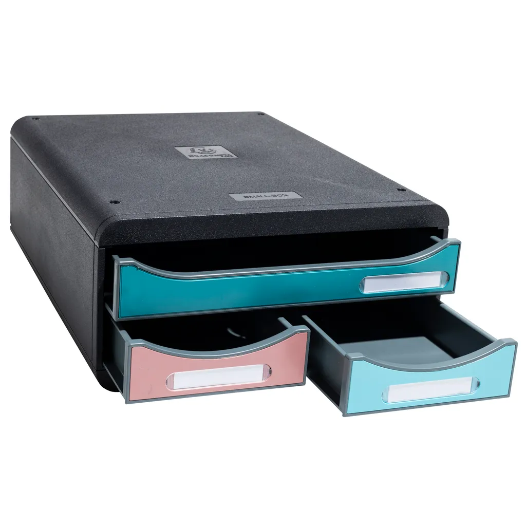 Rangement bureau pour documents A4 : Module Exacompta 3 tiroirs Skandi - 5