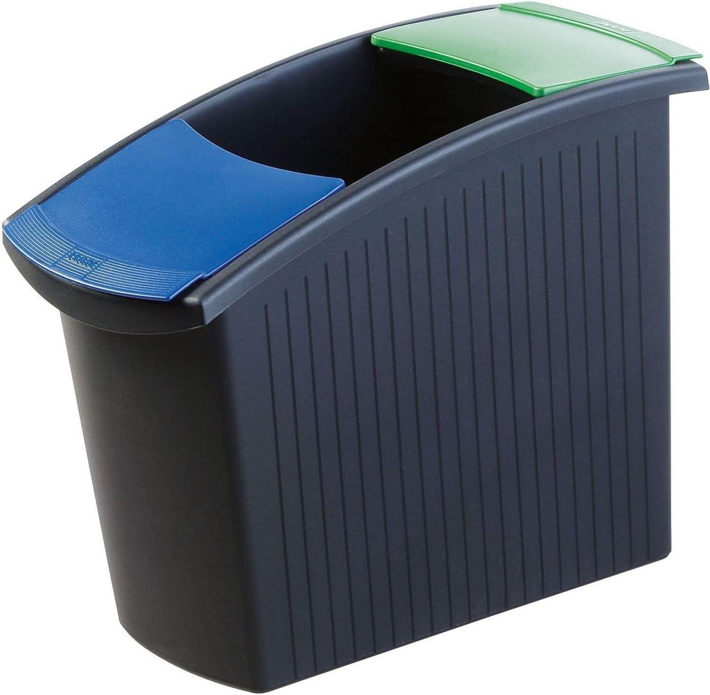HAN Papierkorb MONDO 18 Liter eckig schwarz Produktbild 