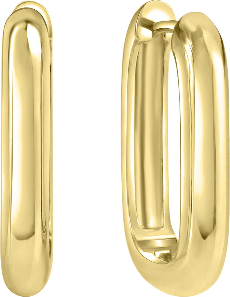 Celesta Silber Ohrringe 925/- Sterling Silber 2,1cm gelb ohne 271210321V1