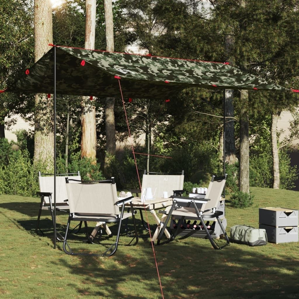 "im Angebot" Tarp Tarnmuster 306x306 cm Wasserdicht - Campingzelte CC17829