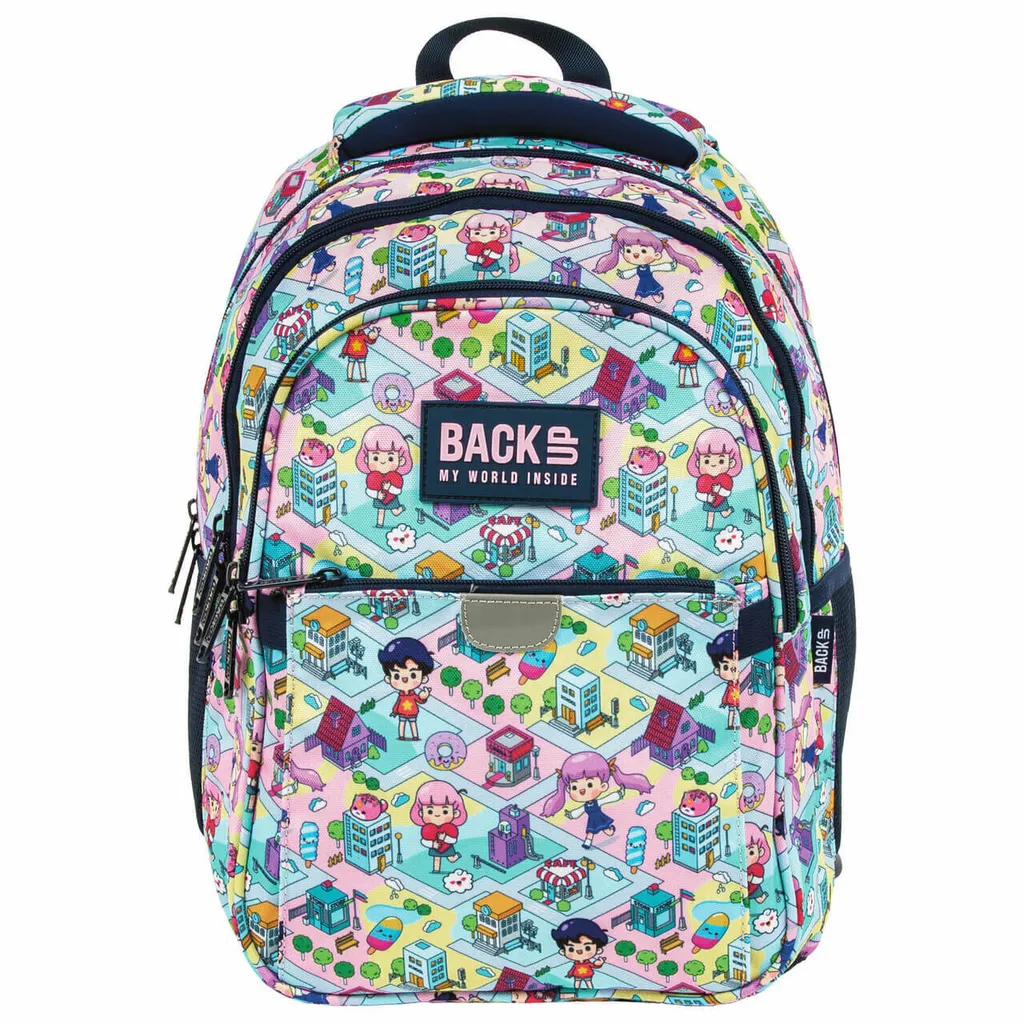 Sac à dos BACKUP 5 modèle P01 Derform avec motif jeu vidéo du monde