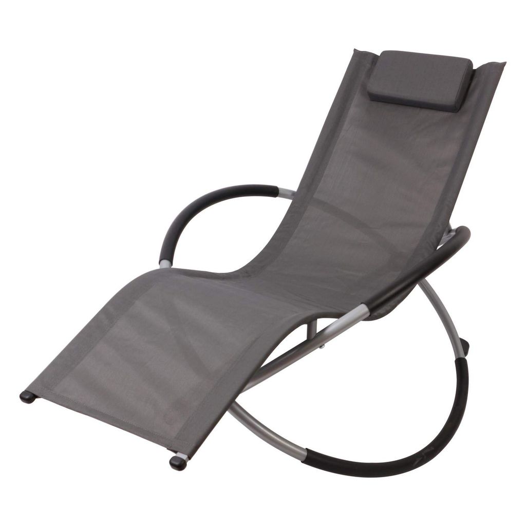 Bc-elec - HMBL-04-GREY Sedia da salotto grigia, sdraio da Immagine del prodotto 