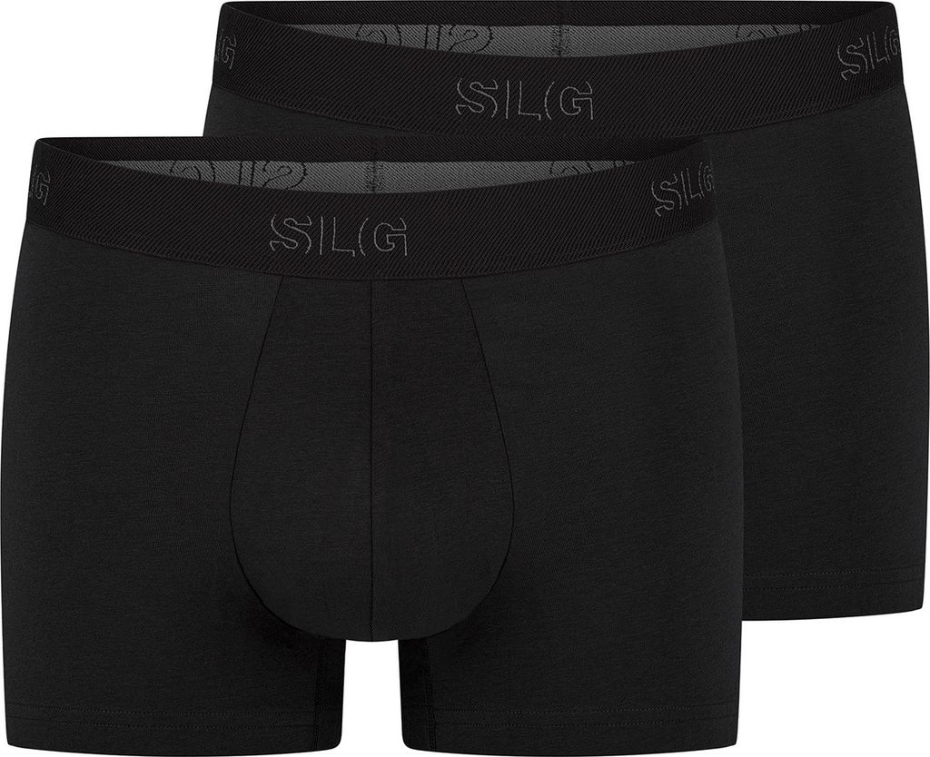sloggi 2er Pack SLG Base Retro Short / Pant Retro Short im modernen Design, Langlebig, Dezentes Markenlogo auf dem Taillenband