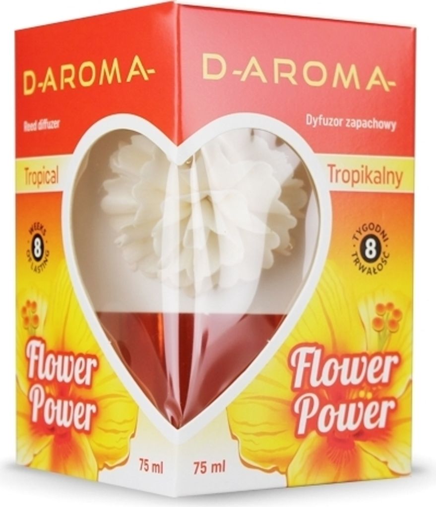 Duftdiffusor mit Blume D-aroma Flower Power 75ml Tropical Lufterfrischer
