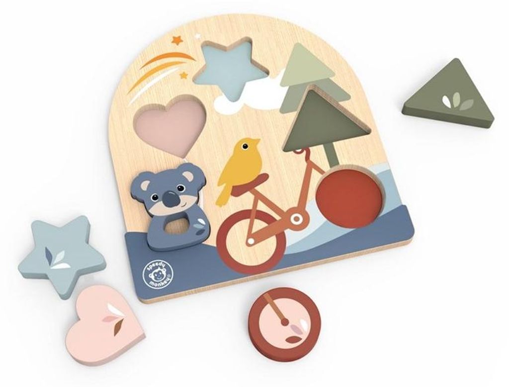 Speedy Monkey HolzformenpuzzleLernspielzeug 1-3 Jahre Tiere