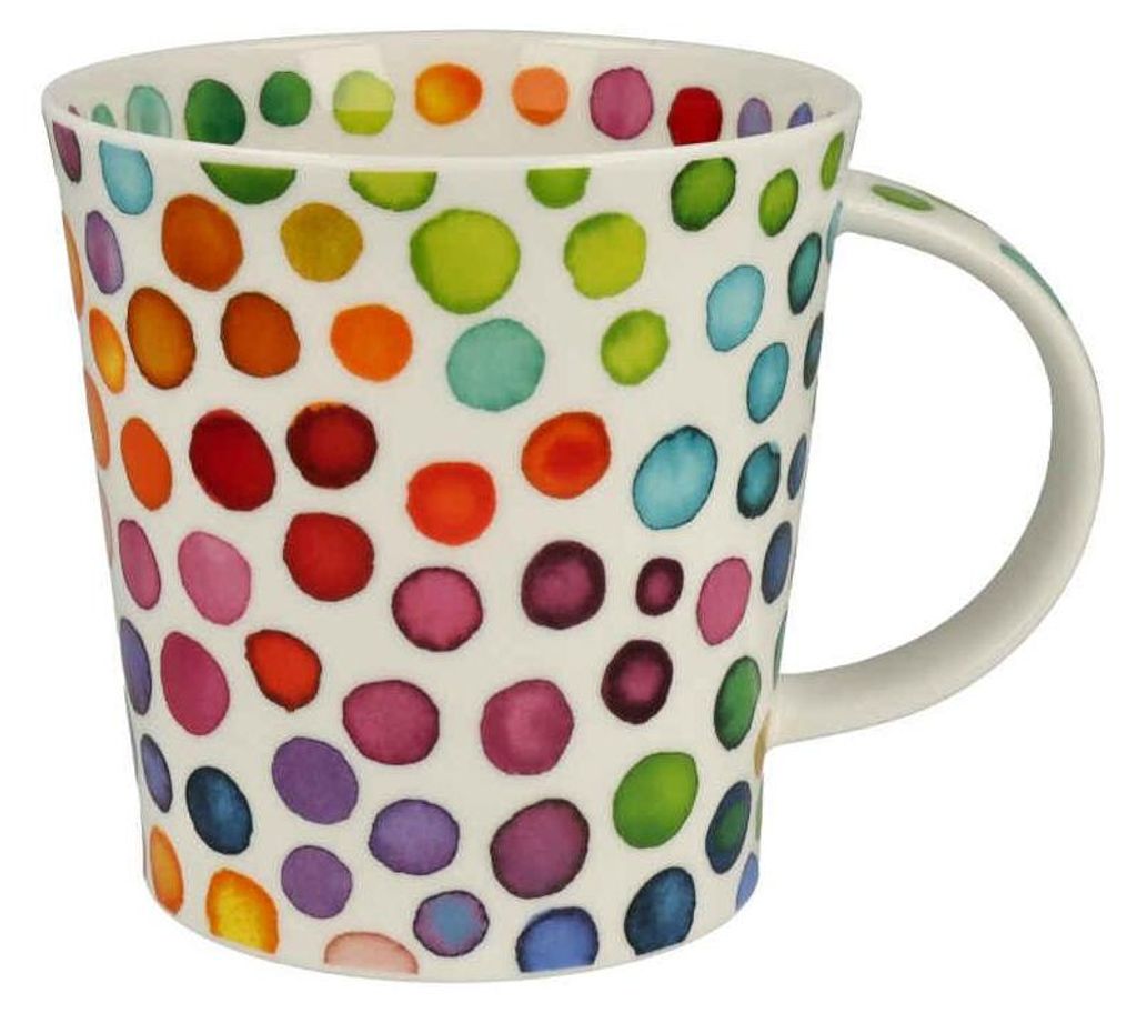 DUNOON XXL Becher Benmore Hot Spots 750 ml Bone China Jumbo Produktbild 