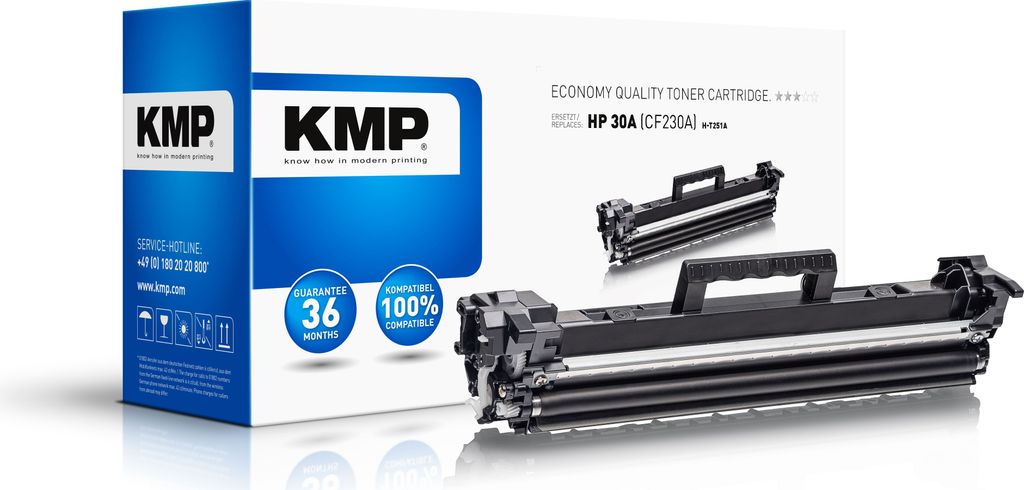 KMP Toner HP HP 30A (CF230A) Eco.Quality bk 1.600S.H-T251A remanufactured