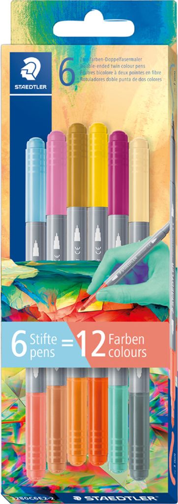 STAEDTLER Doppelfasermaler Edition 2 6er Kartonetui