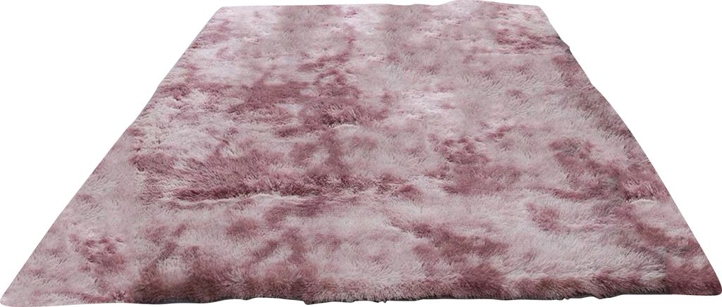 Flauschiger Teppich Teppich tränenresistente Polyester faltbar schöner Bodenteppich für Schlafzimmer-Rosa ,Größen:40x60cm