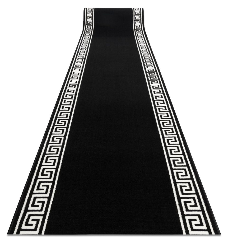 TAPIS DE COULOIR BCF MORAD Grek grec noir 60 cm noir 60x100 Image du produit 