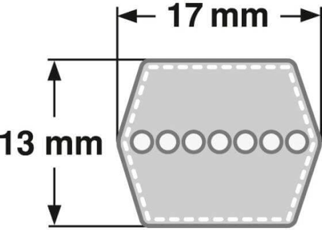 Doppelkeilriemen BB 137 - HBB 3550 mm