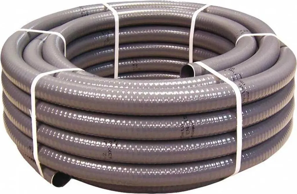 Tuyau PVC Ø50mm anti-fuite de 25m pour réparer une filtration