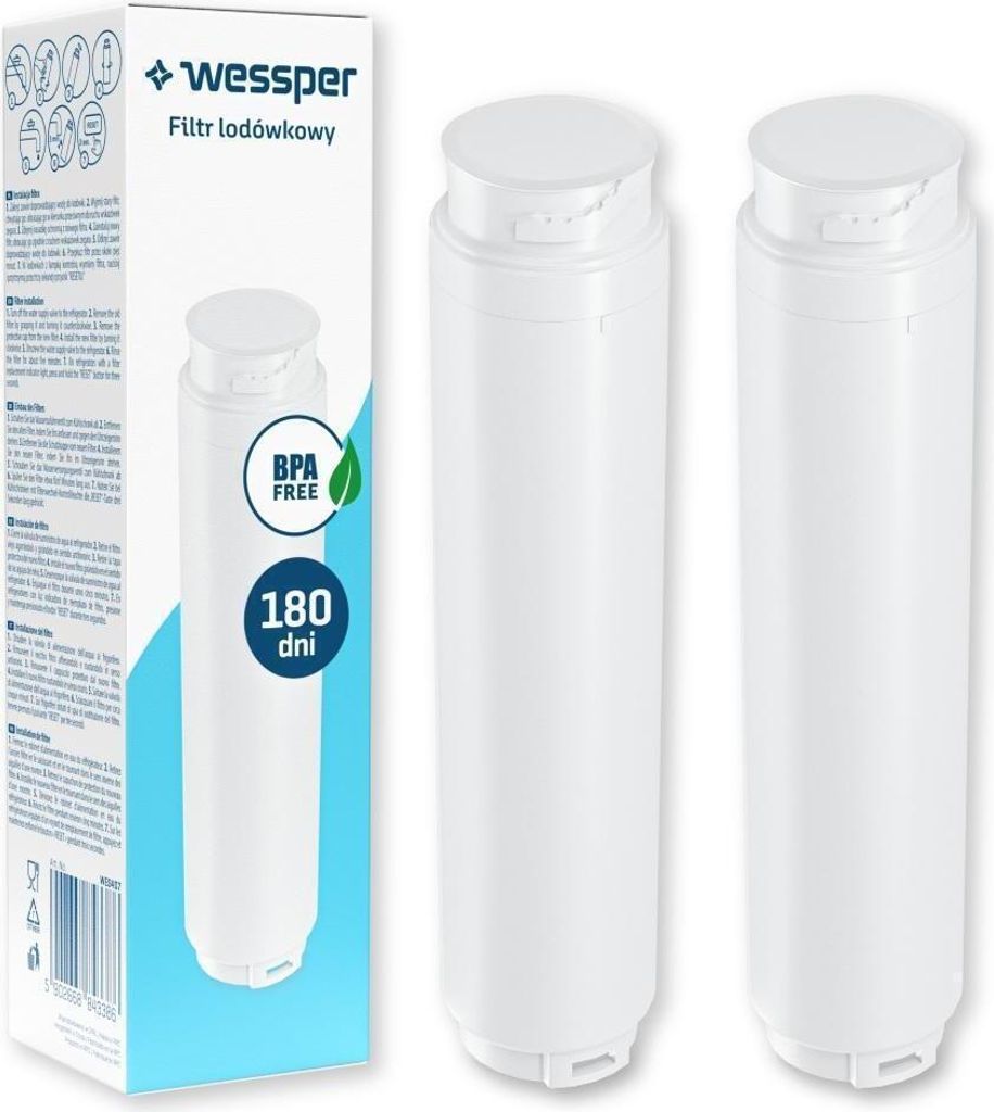2x vodný filter Wessper pre chladničky Siemens, Bosch Obrázok produktu 