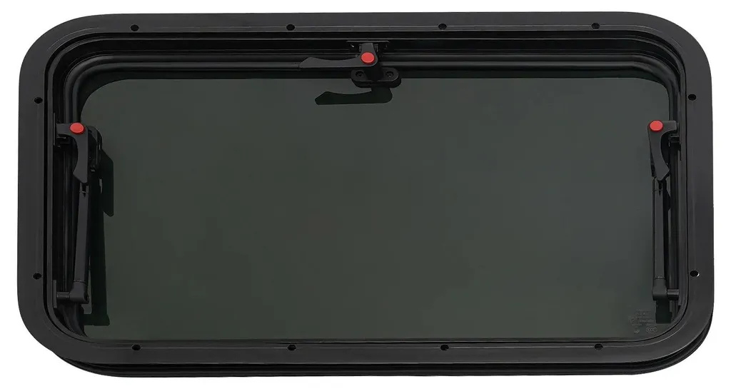 Fenêtre anti-chaleur 70x45cm pour caravane : verre teinté et store intégré