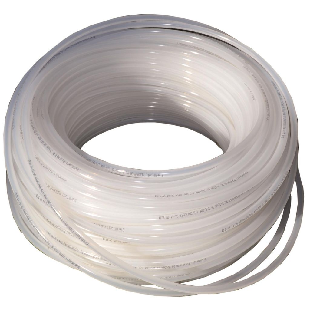 SK Bierschlauch, Bierleitung, Kohlensäureschlauch - meterware - hart - weiß - 4mm