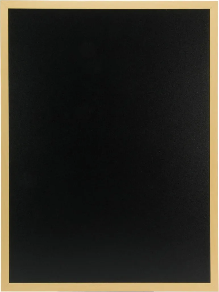 Tableau noir Securit Woody cadre teck résistant et surface lisse - 6