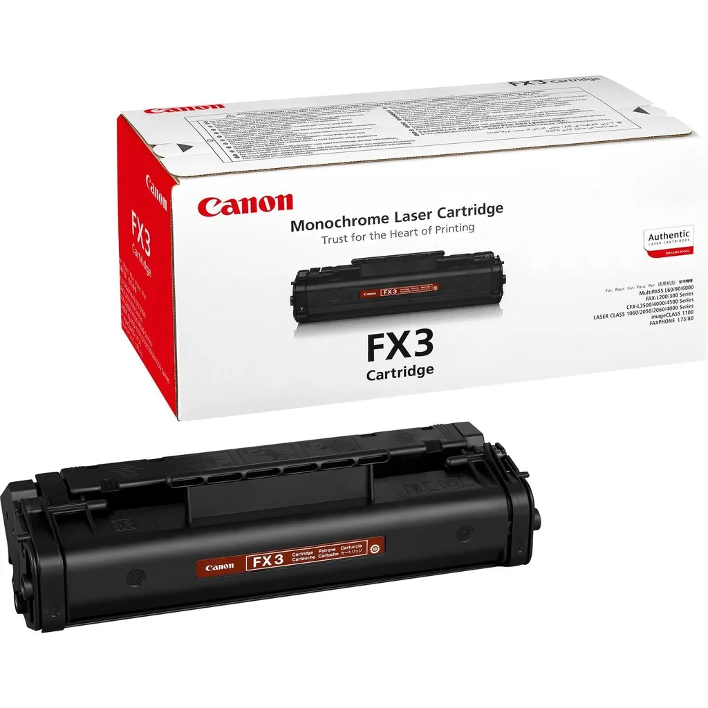 Toner Canon FX-3 noir anti-bavure pour impressions fiables et nettes