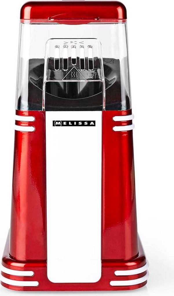Melissa 16310187 - Popcornmaschine - 60 g - 1200 W - Heißluft - 2–4 Min - Rot Weiß