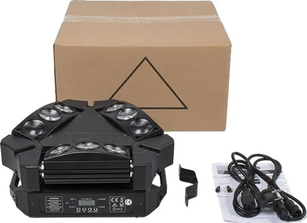 Projecteur de scène DMX 9x10W RGBW 4en1 avec prise EU pour spectacle
