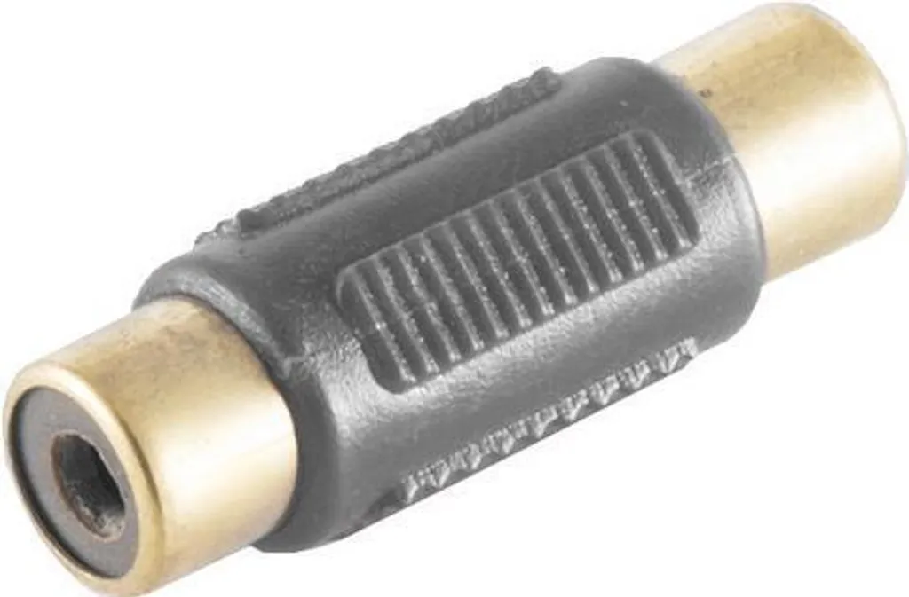 Coupleur RCA Femelle avec Contacts Plaqués Or pour Son Stéréo de Qualité