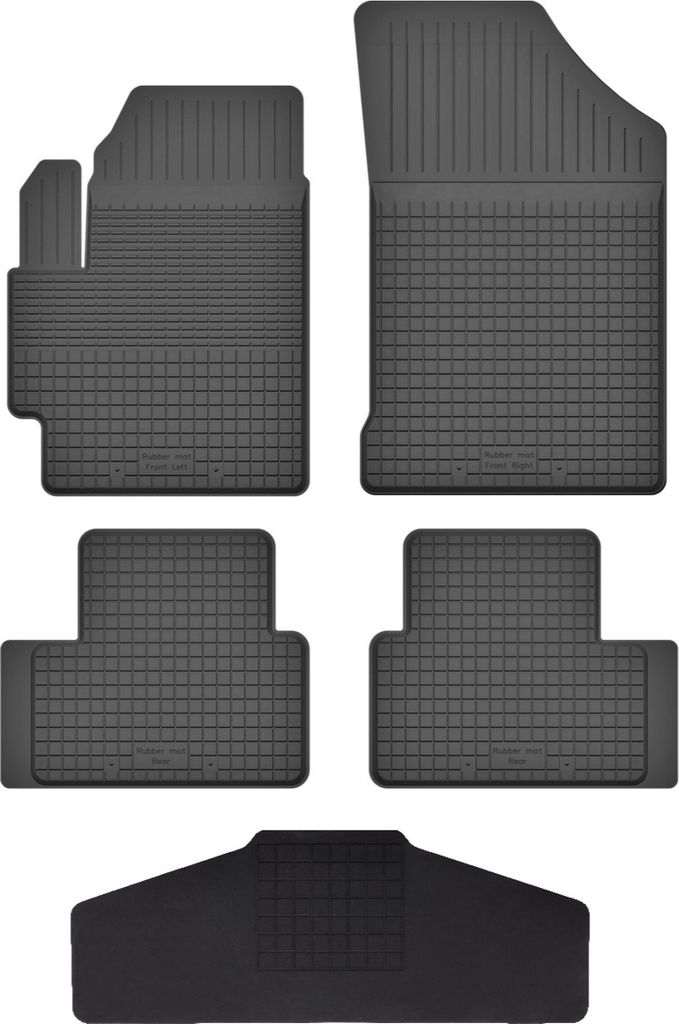 Gummi Fußmatten Set Für: Toyota Corolla Xii / E17 (2018-) Gummimatten Schwarz