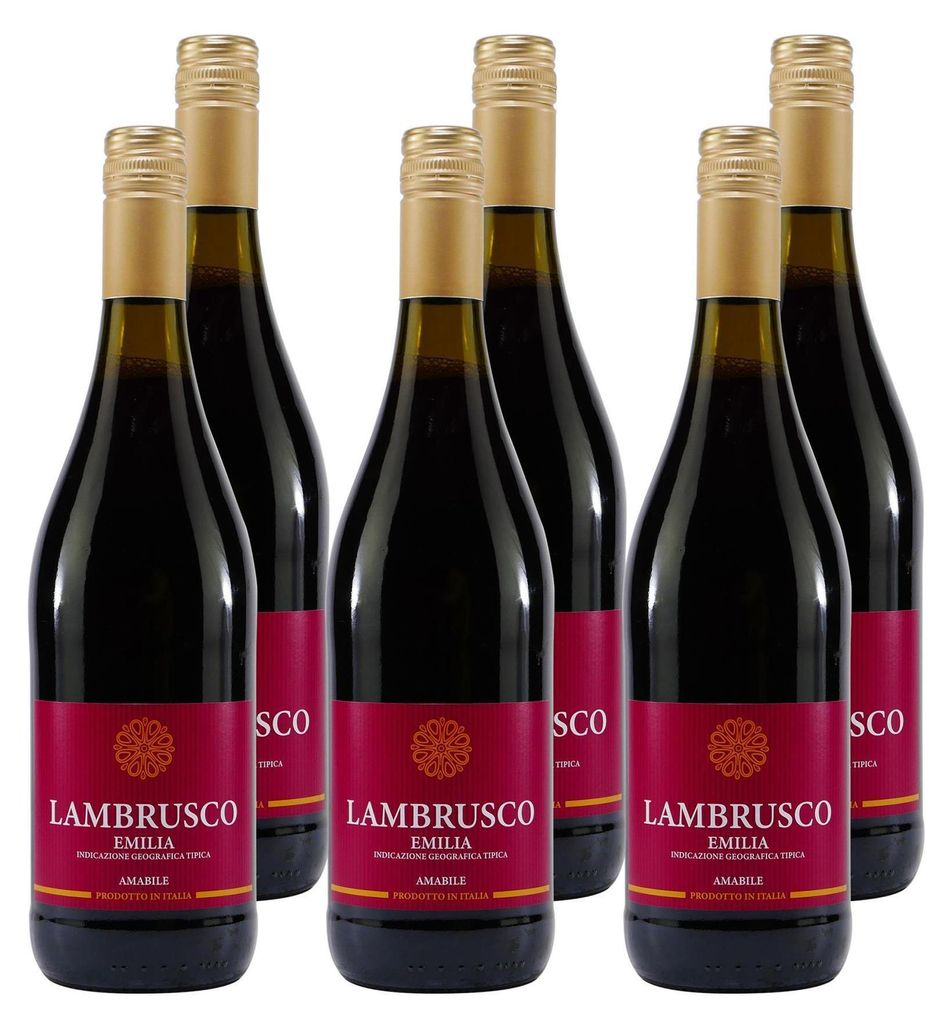 Ferspa Lambrusco Emilia IGT -lieblich- (6 x 0,75L) Produktbild 