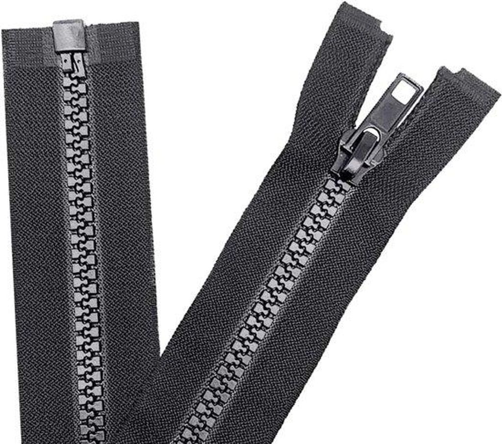 Schwarzschließe-Set - Schwarz - Kleidung-Nähset - Loose-Tail-Design - 99 cm - Schwarz