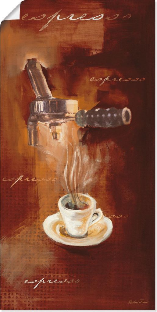 ARTland Poster Espresso I Größe: 20x40 cm