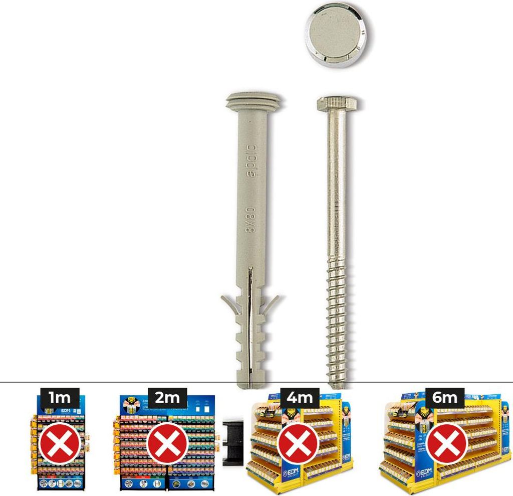 CELO X675FWC30 - Vertikale Befestigung of WC FWC und Bidet Edelstahlschraube A2 Länge 80 mm (Packung 30 St.)