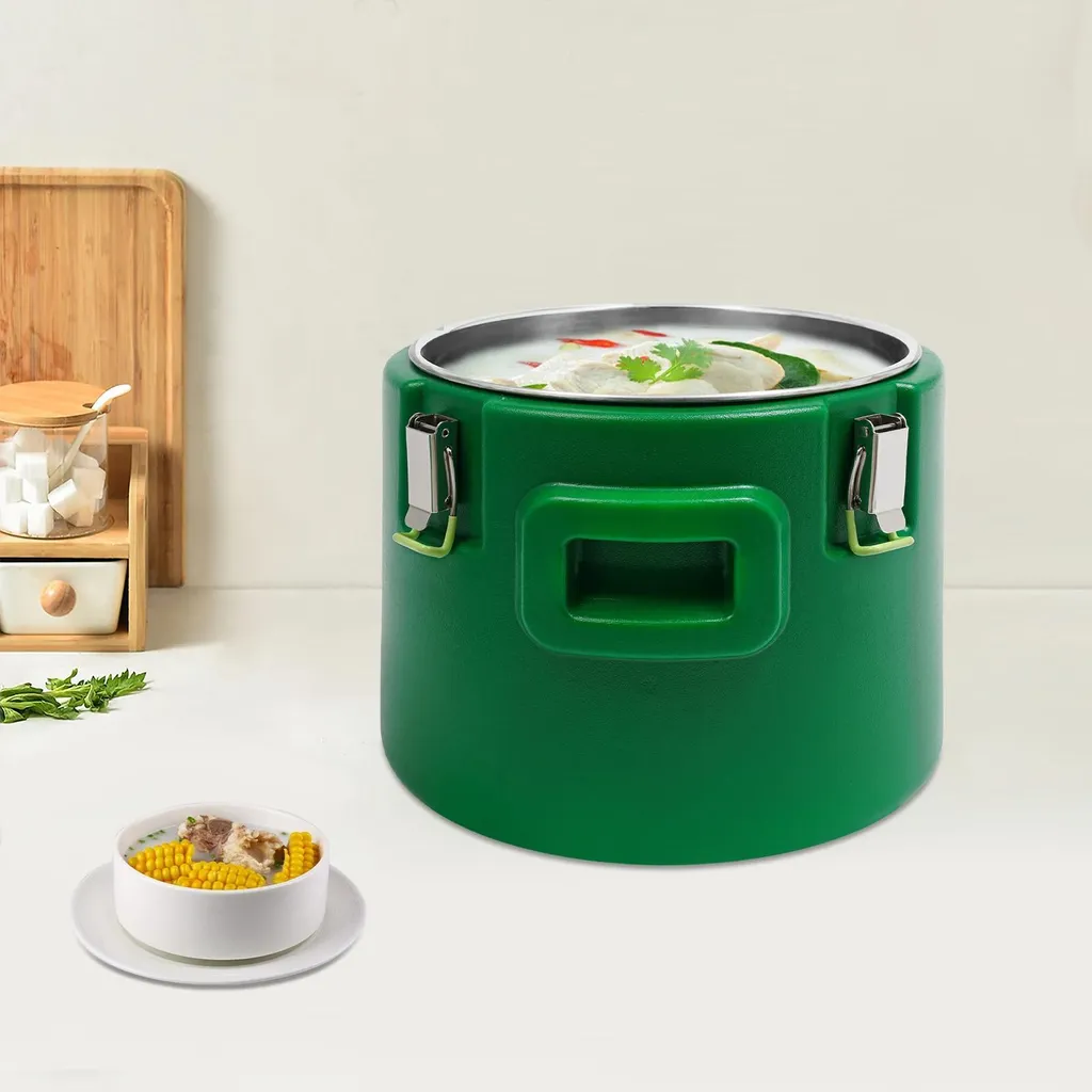Boîte isotherme repas 15L - Éviter le refroidissement des plats vert - 2