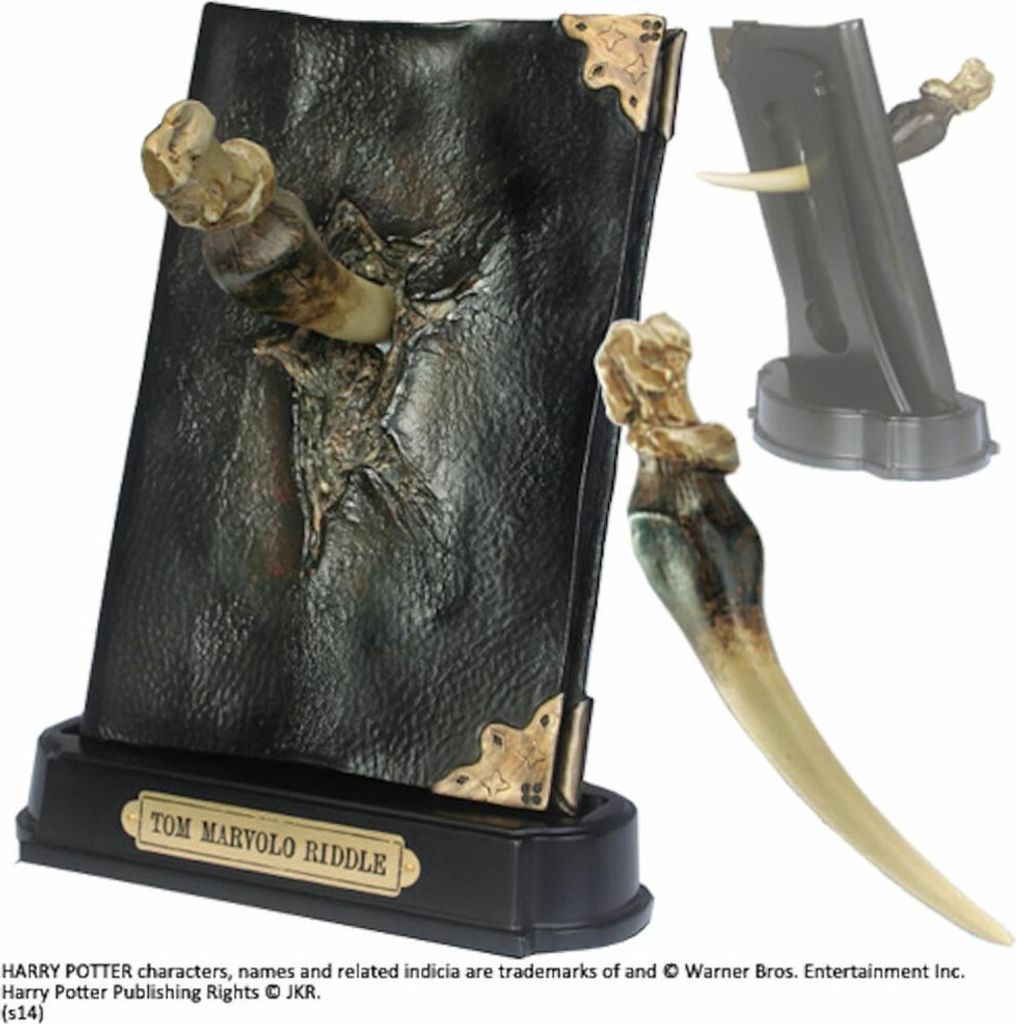 Harry Potter replica 1/1 del diario di Tom Riddle con zanna Immagine del prodotto 