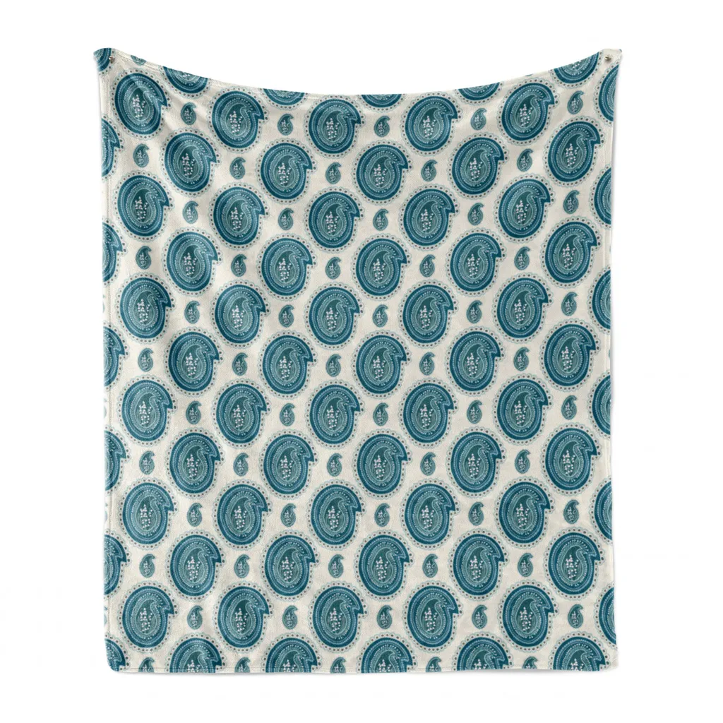 Coperta Pile Flanella ABAKUHAUS 125x175cm Lavabile - Motivo Gigli