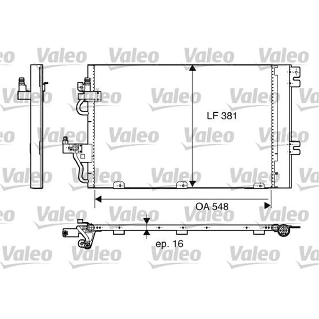 VALEO Kondensator, Klimaanlage 817839