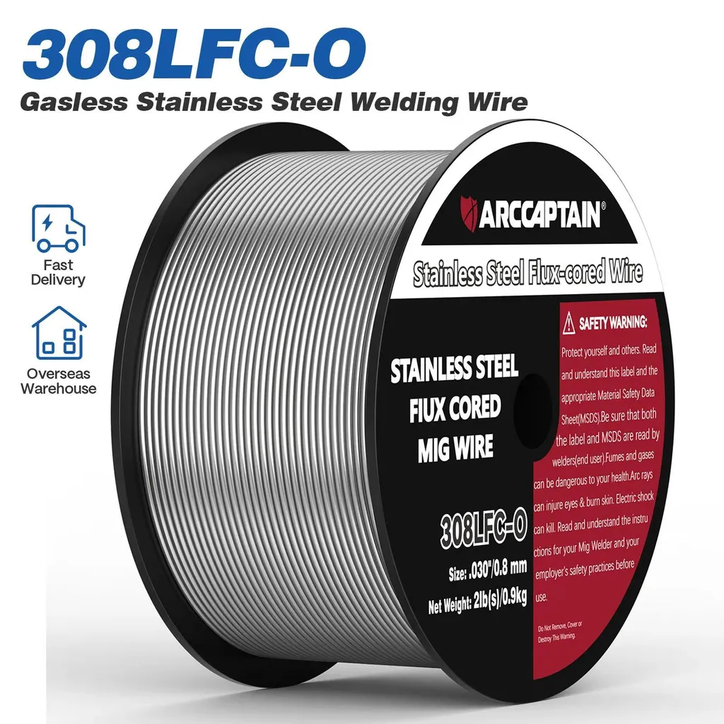 Fil de soudure MIG inox 0,8 mm - E308LFC-O pour tôlerie fine (0,91kg)