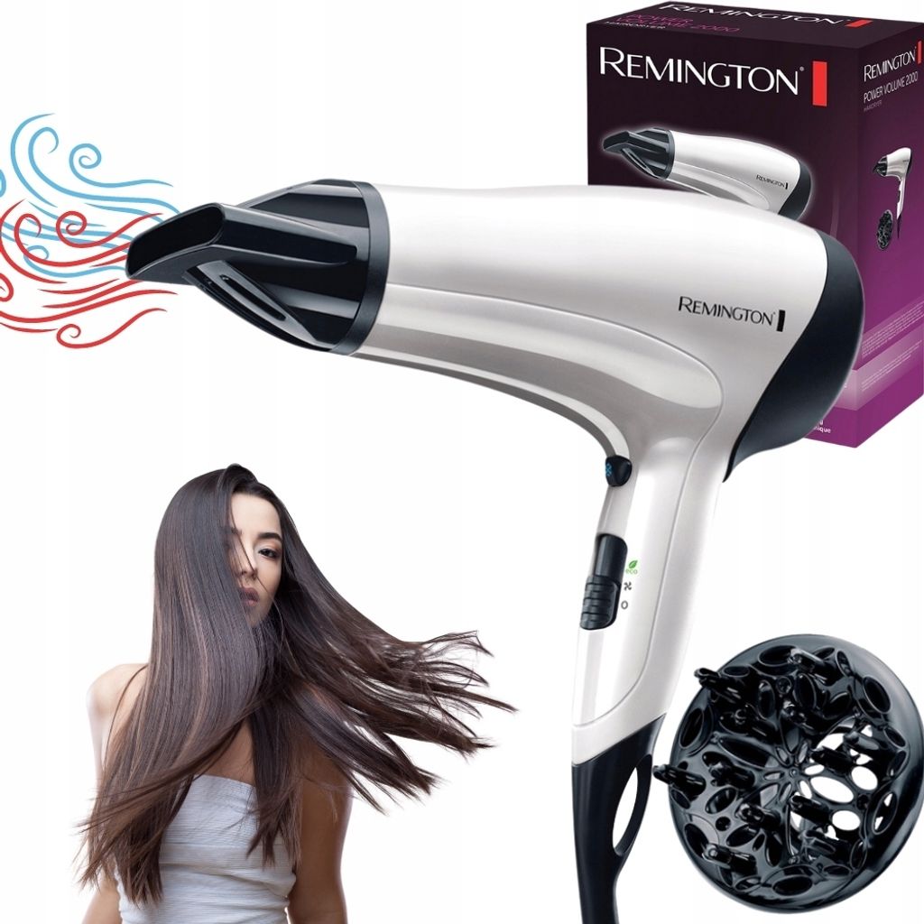 Remington Haartrockner Mit Ionischer Stärke D 3015 Weiss + Diffusor 2000W
