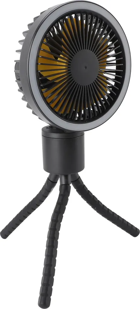 Mini ventilateur rechargeable pour bébé, pince flexible et veilleuse LED