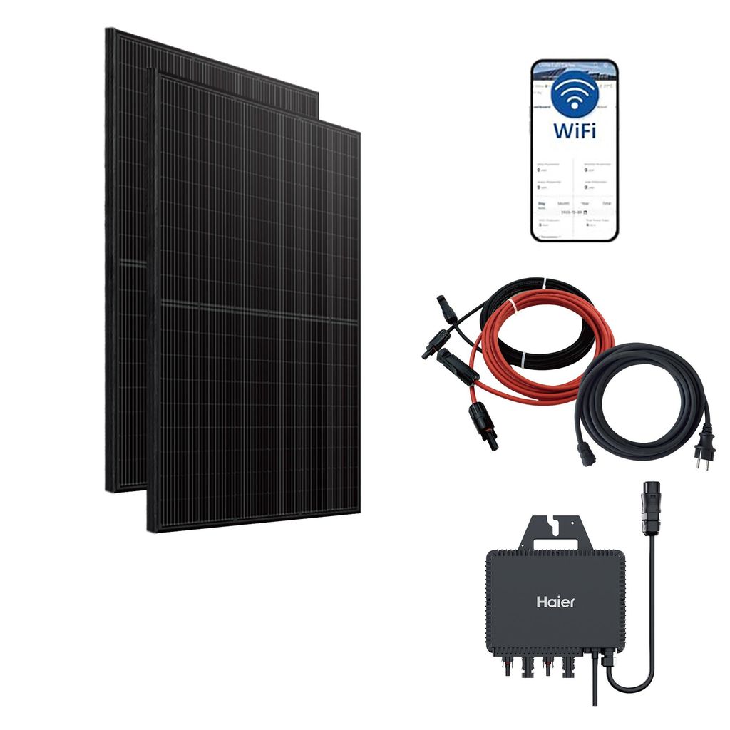 Haier Solar Intelligentes Solar-Set für den Balkon Wi-Fi HMK1P-800Y-NT440X2