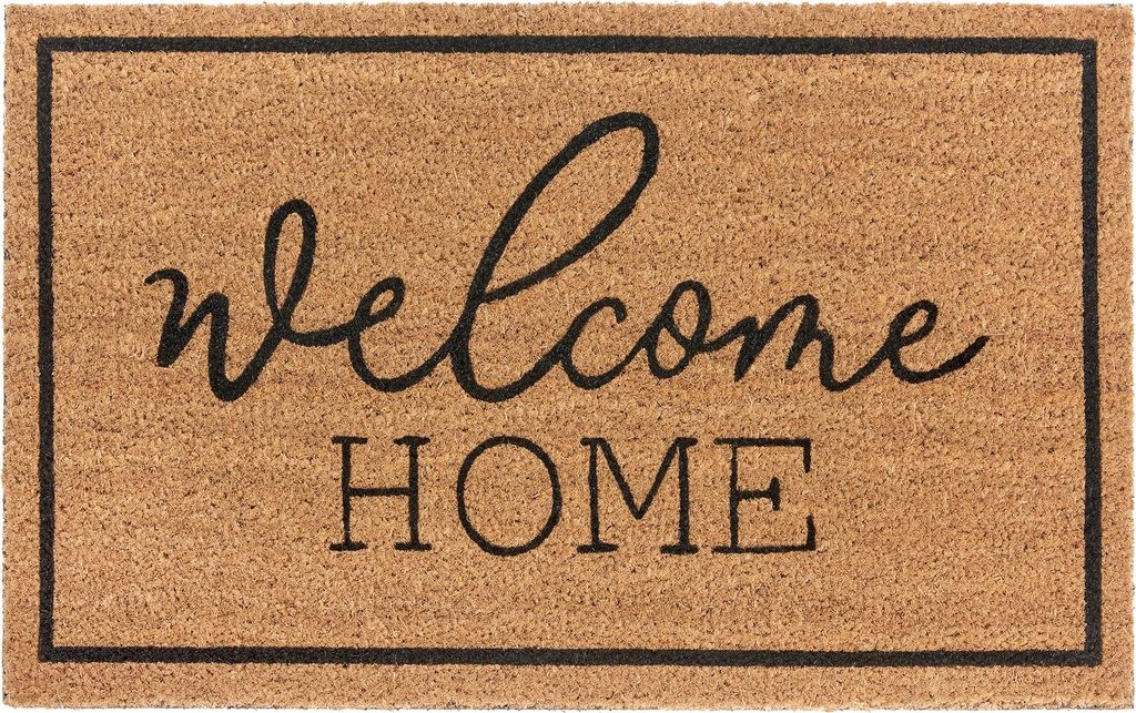 NYVI Fußmatte Mix Mats - Wetterfest, Strapazierfähig, für Innen und Außen - Fußabtreter Schmutzfangmatte - 45x75 cm Rechteckig - Welcome Home