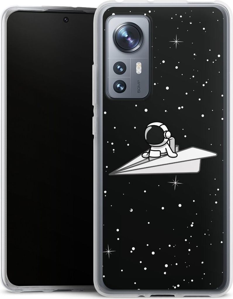DeinDesign Handyhülle für Xiaomi 12X 5G Silikon Hülle Case Smartphone Schutzhülle Astronaut Comic Papier