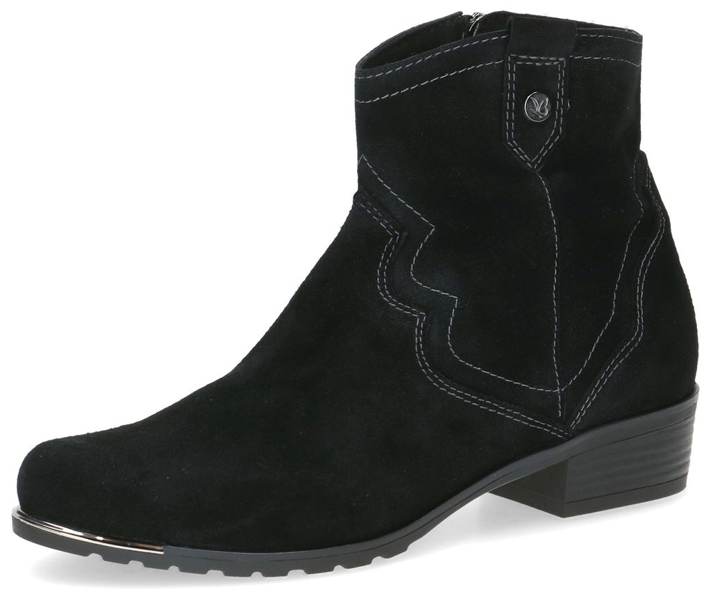 Caprice Damen Elegante Stiefelette Western 9-25306-43 Schwarz