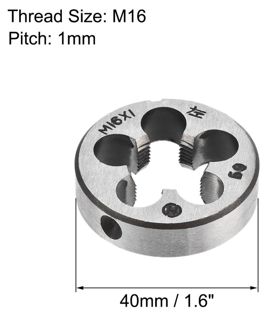 Runde Schneideisen M16X1, Metrische Linksgewinde Produktbild 