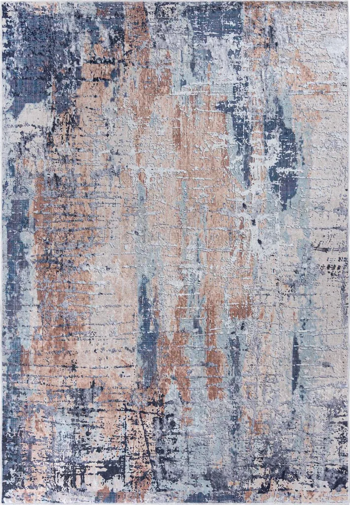 Tapis de salon lavable Mazovia - Décoration abstraite vintage 140x200