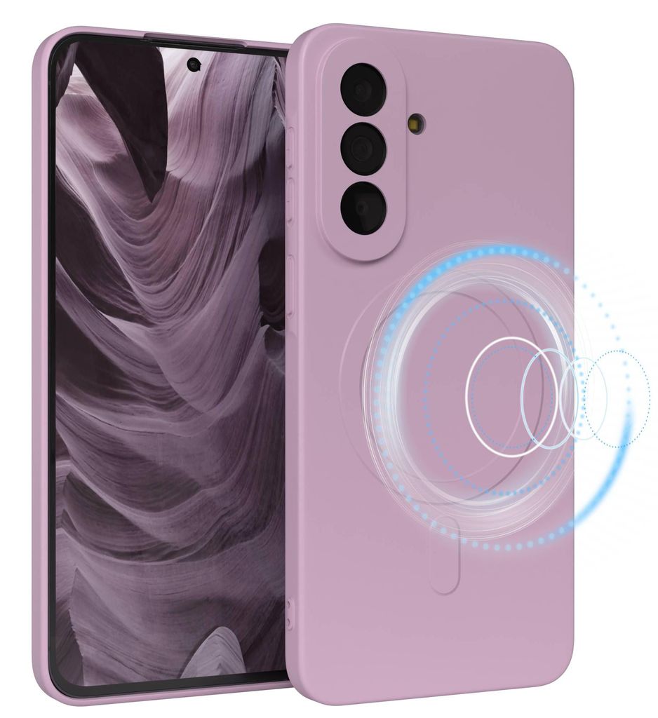 EAZY CASE - Silikonhülle MagSafe für Samsung Galaxy A57, Hülle Silikon, weich stoßfeste Magnet Handyhülle, Schutzhülle mit Kameraschutz, TPU ...