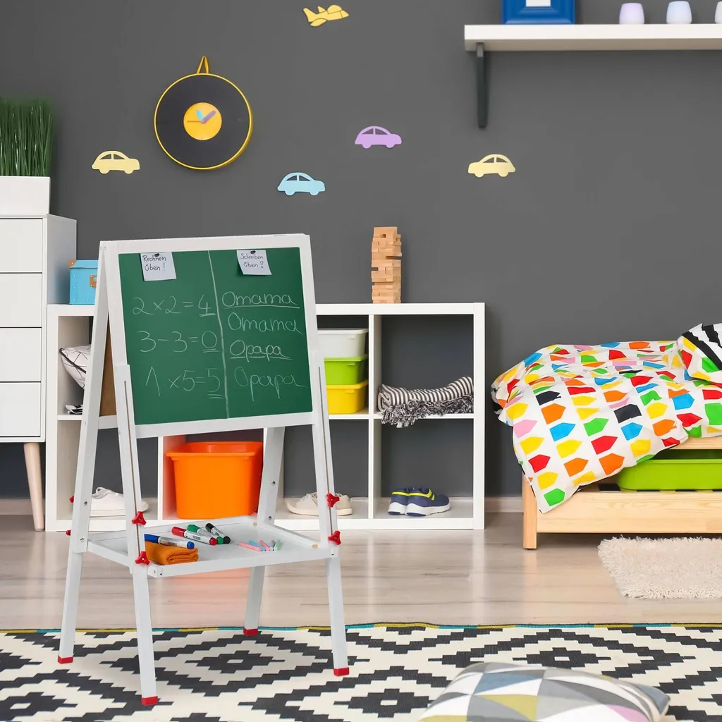 Tableau blanc magnétique enfant surface effaçable à sec grand format - 3