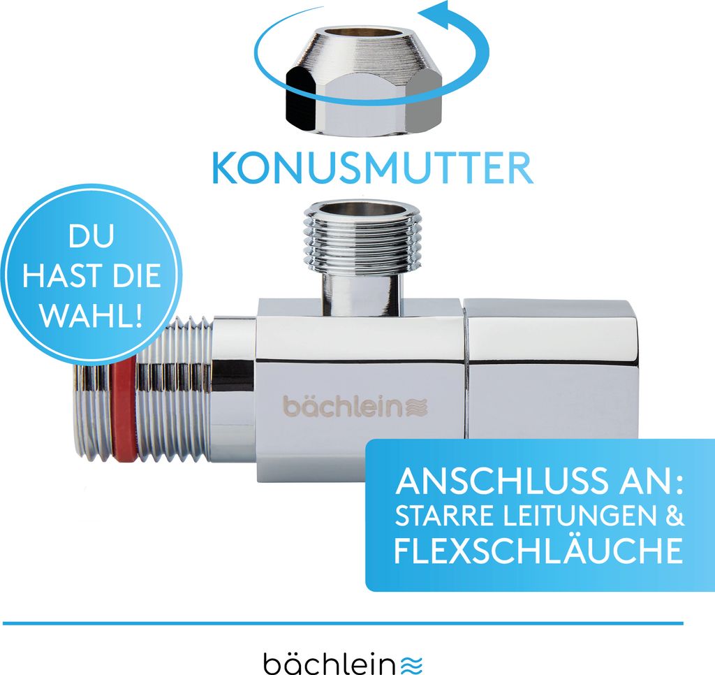Bächlein Universal Eckventil selbstdichtend mit Produktbild 4