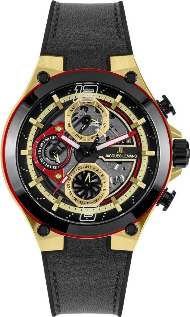 Jacques Lemans 1-2150C Manchester Multifunktion Herrenuhr 43mm