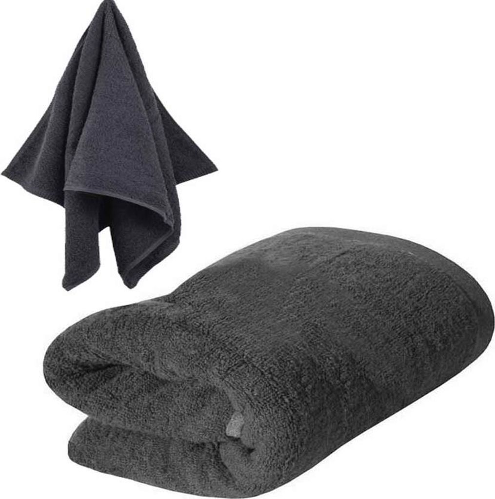 RIMINI Frotteehandtuch 140X70 dick 500g GRAU GRIS