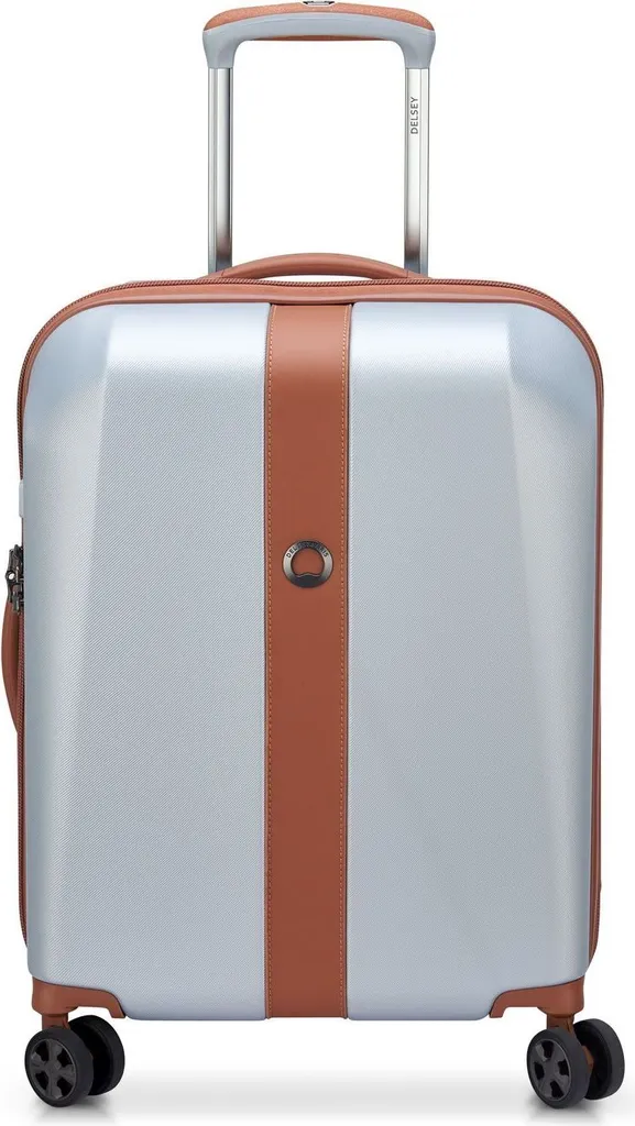 Valise cabine DELSEY 55cm Promenade 2.0 robuste et maniable gris argent