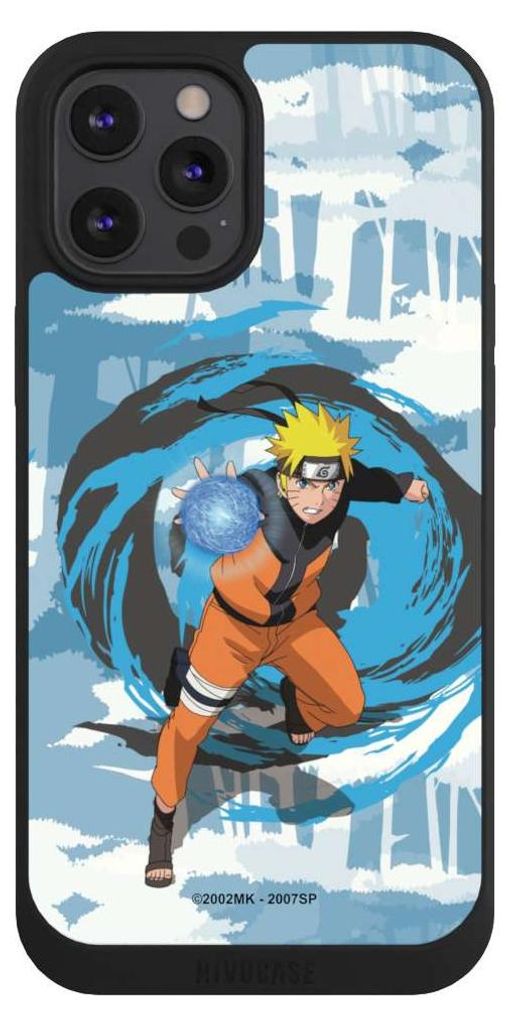 NIVOCASE Handyhülle für Apple iPhone 12 Pro Max Hülle NIVOpure Case Schwarz Manga Naruto Shippuden Offizielles Lizenzprodukt
