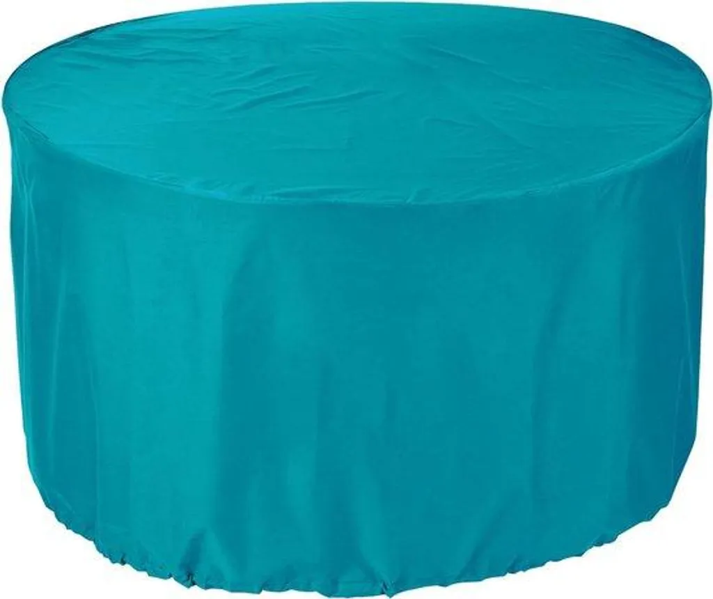 Housse protection ronde turquoise Ø 250 x 70 cm - Artisanat de Berlin